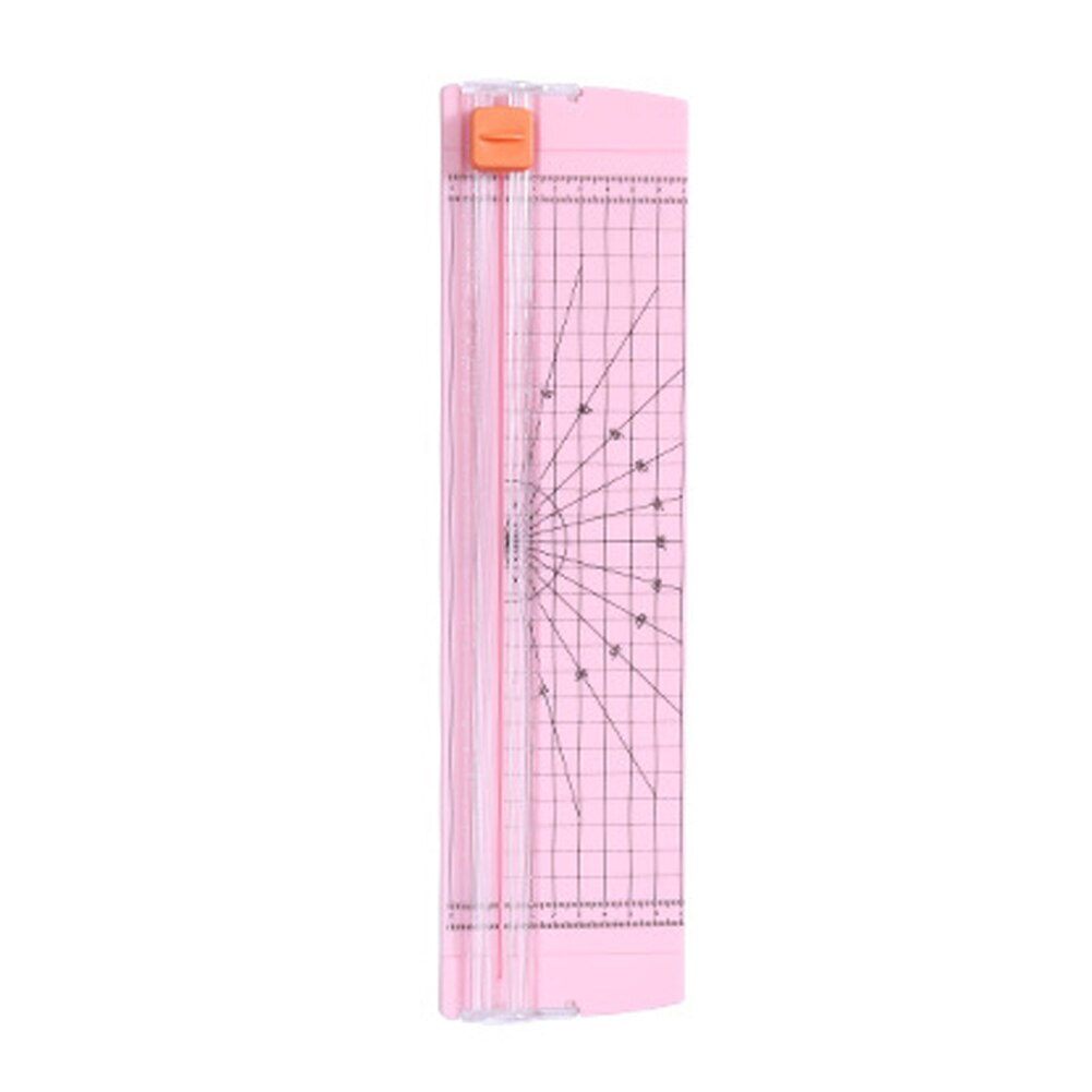 A4 Simple Precision Paper Photo Cutter Machine Card Trimmers Crafts Photo Scrapbook Blades DIY Office Home Cutting Tools: Pink