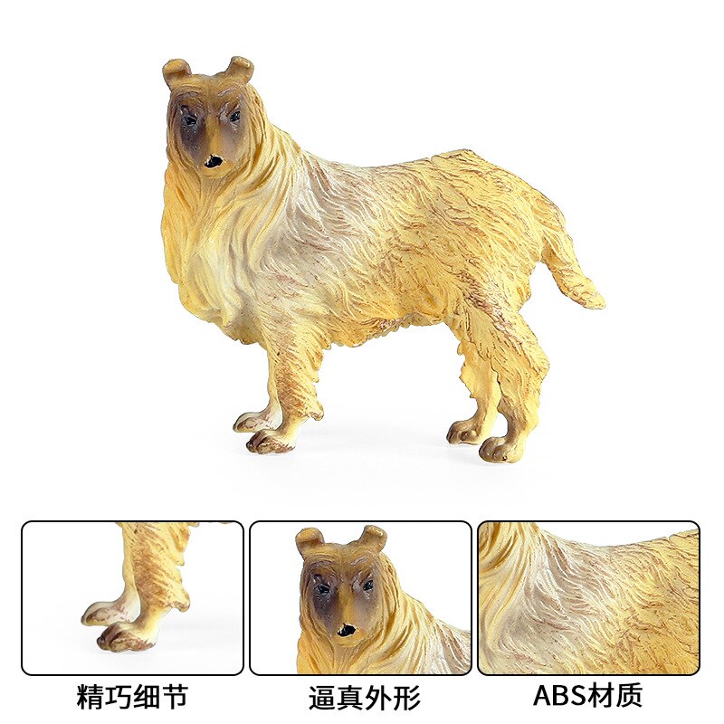 Children toy Static solid simulation animal dog model German shepherd Pomeranian pet dog car decoration ornaments