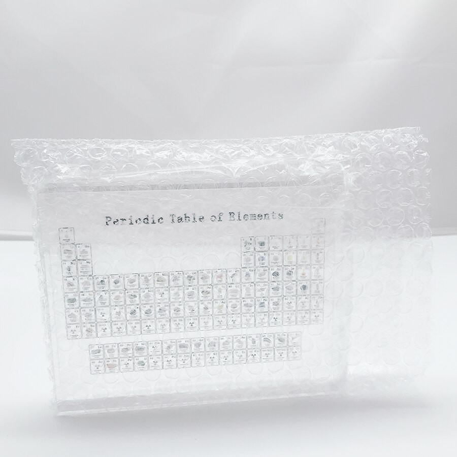 Printing Acrylic Periodic Table Display Kids Teaching tool Birthday Chemical Element Frame Decoration Crafts