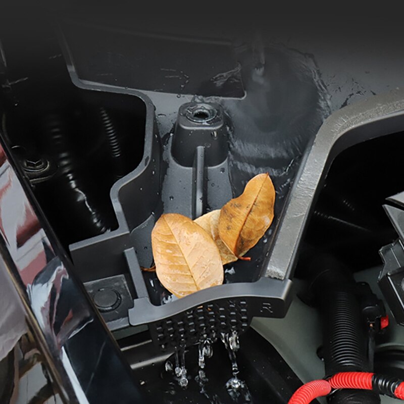 2Pcs Car Front Trunk Decoration Cover for Tesla Model Y Front Trunk Drainage Channels Anti-Blocking Cover