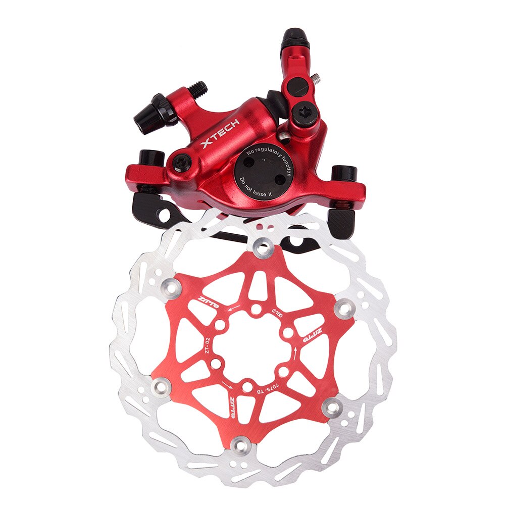 Rotor de freno de disco hidráulico para bicicleta de montaña, línea de tracción, delantero y trasero, M365: Rotor F Brake Red