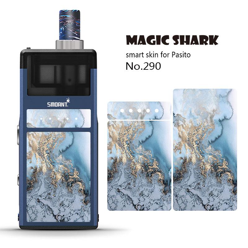 Magic Shark Cartoon Duck Mario Tiger Fox Weave Ultra Thin Skin Film Cover Pod Vape Sticker Case for Smoant Pasito: 290