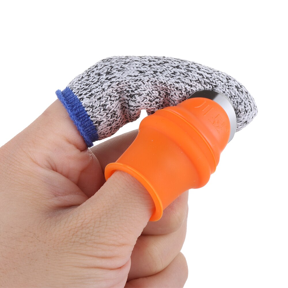 Protège-doigts en Silicone, coupe-pouce, protège-doigts, outil de cueillette de plantes, manchon de doigt résistant aux coupures, Gadget de cuisine 2 pièces
