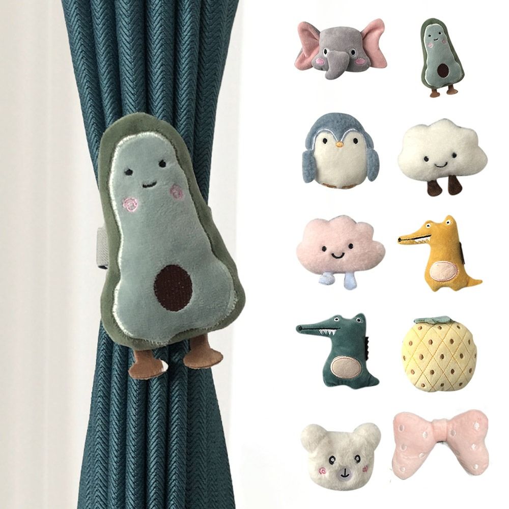 Elastische Wolke Vorhang Raff halter Vorhang Seil halter Haken binden zurück Cartoon Pinguin Bogen Vorhang Binde gurt Kinderzimmer Dekor