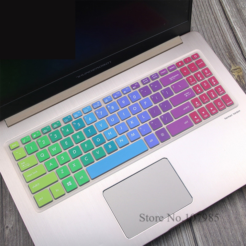 Til asus vivobook 15 n580gd n580v nx580 r560ud r560u r560 15 15.6 tommer silikone laptop tastatur cover skin protector film