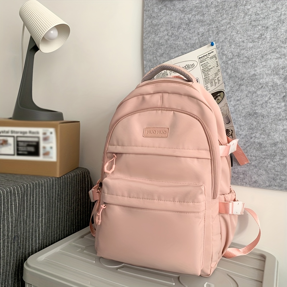 Backpack for Male Middle School Students, High School Students, Large Capacity College Students, High School Students, Computer: Pink
