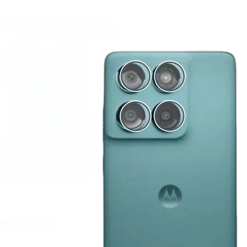 9HD Metal Ring Lens Tempered Glass Protect Cover for Motorola Moto Edge 60 50 40 Pro Neo Fusion Anti-scratch Protect Camera Cap: Silver / Bundle1