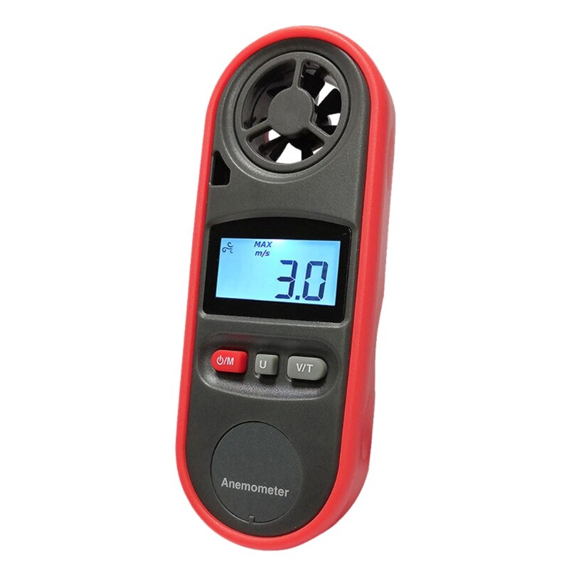 Anémomètre à affichage numérique haute précision LCD Instrument de mesure de la vitesse du vent 28GF