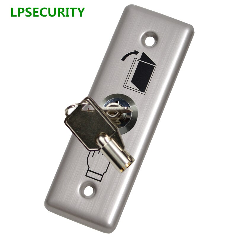 LPSECURITY Gate Door Access Control Door lock stainless steel key Release Exit Button Sensor Switch/door access push button