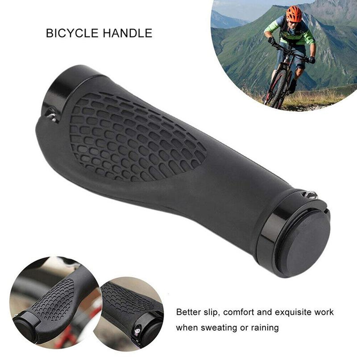 Protector de manillar de bicicleta antideslizante y a prueba de golpes, ergonómico, adecuado para equipos de ciclismo de montaña y carretera, 2 uds.
