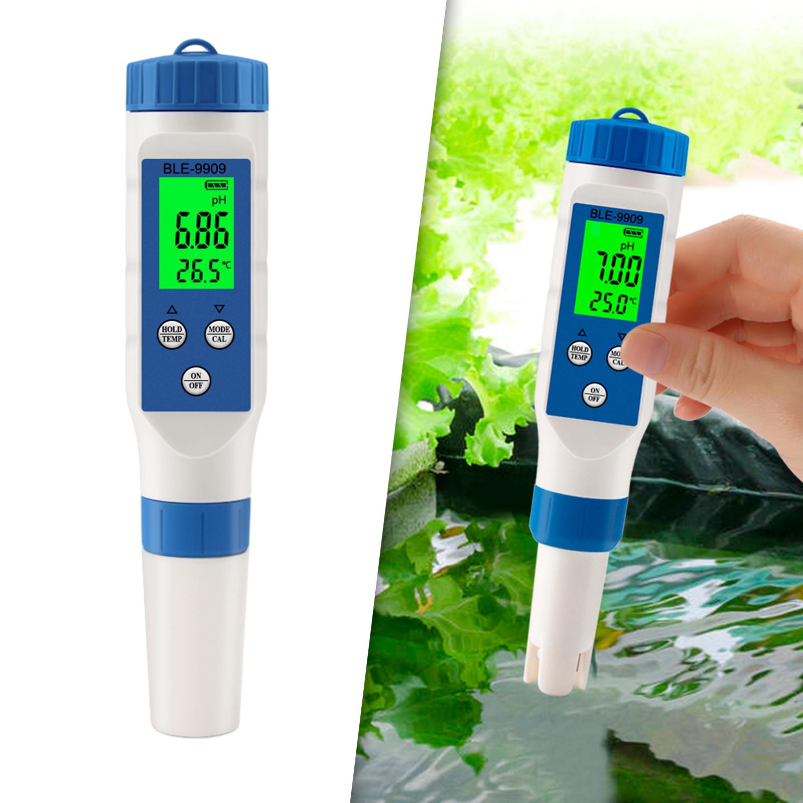 Water Tester PH Meter,PH,EC/Tds/Salinity,Temp Measurement EC Meter for Swimming Pools