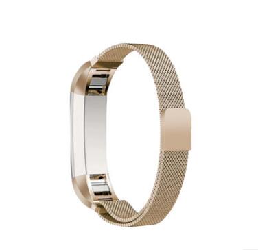 Vervangende metalen polsband in 11 kleuren voor fitbit alta-armband, hartslagmeter, smartwatch en accessoires.: Champagne