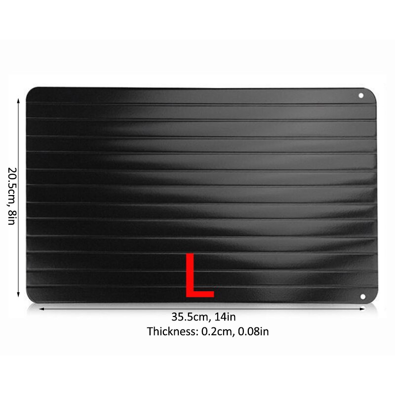 Premium Large High Density Aviation Aluminium Meat Fast Defrosting Tray For Kitchen Frozen Foods: L-2mm