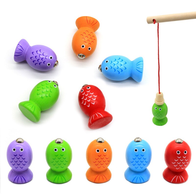 Selezionatore di forma in legno impilatore giocattolo per bambini giocattolo per smistamento dei colori bambino giocattoli per impilamento e smistamento in legno per bambini gioco di pesca