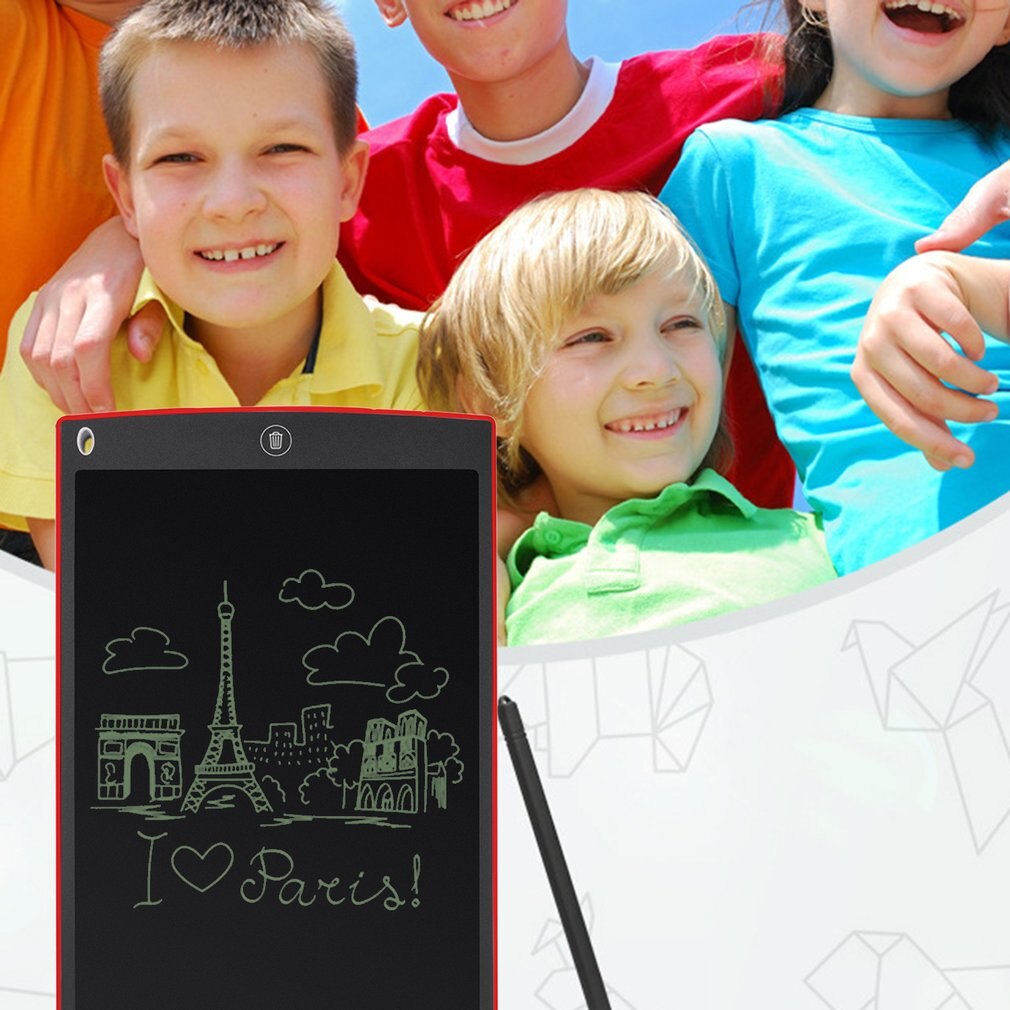 12" LCD Writing Drawing Table Handwriting Bulletin Board Paperless Rewritable Tablet Electronic Notepad For Business Office
