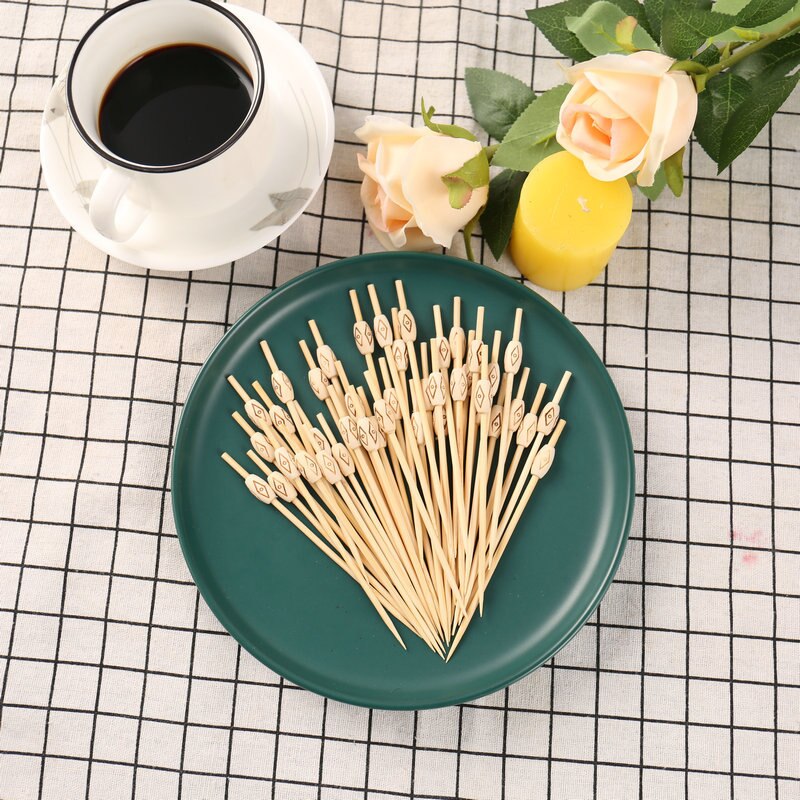 100PCS Cocktail Sticks Cute Toothpicks Fruit Food Picks For Kids Salad Dessert Sandwich Buffet Decorative Stick Kitchen Tools