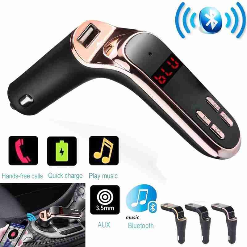 Black Color Wireless Bluetooth Car MP3 Player Radio Kit USB FM LCD Charger Transmitter Z2V7
