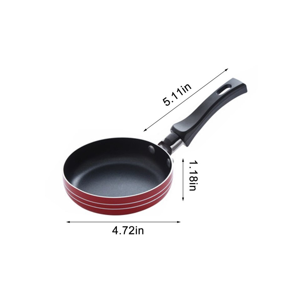 Mini Cooking Pan Non-Stick Frying Pan Portable Breakfast Pan with Handle Suitable for Frying Eggs and Making Breakfast Home Tool: Sky Blue