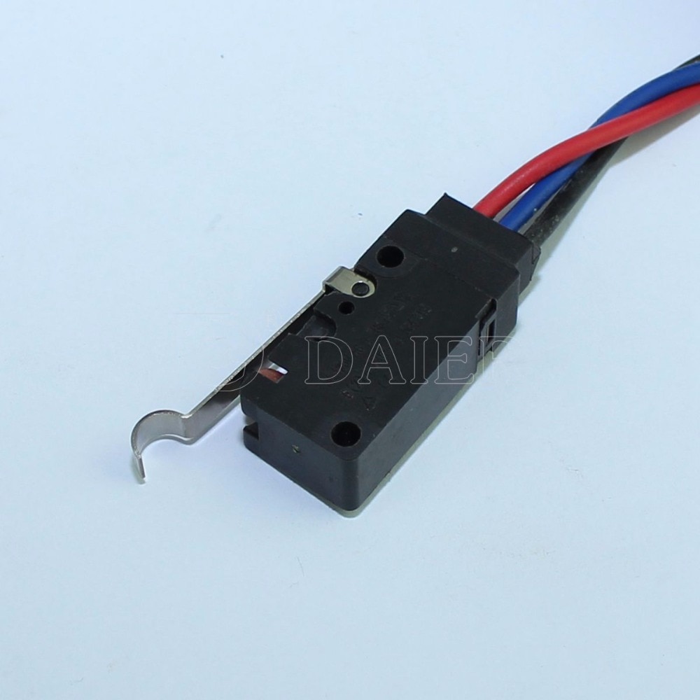 1Pcs Micro Limit Switch Waterproof Microswitch Momentary Type Coventional Lever 10A 125VAC/250VAC With 200MM Wire