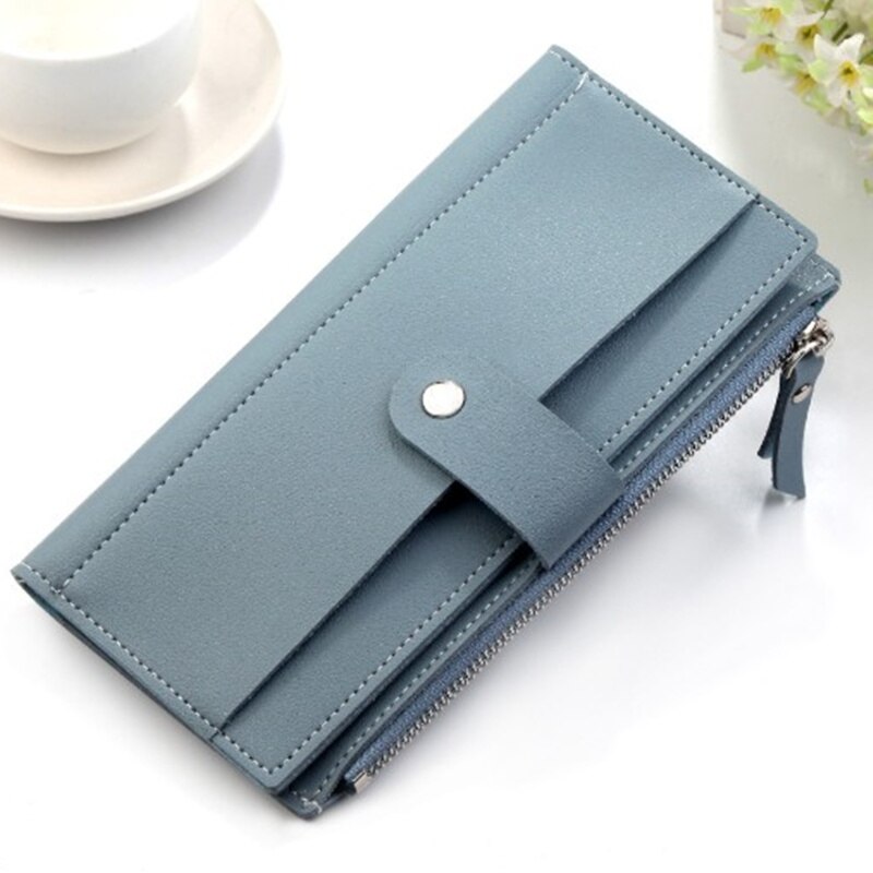 Vrouwen Lange Portemonnee Slanke Mode PU Lederen heren Portemonnee Multifunctionele Billfold Telefoon Credit Card Houder Tas