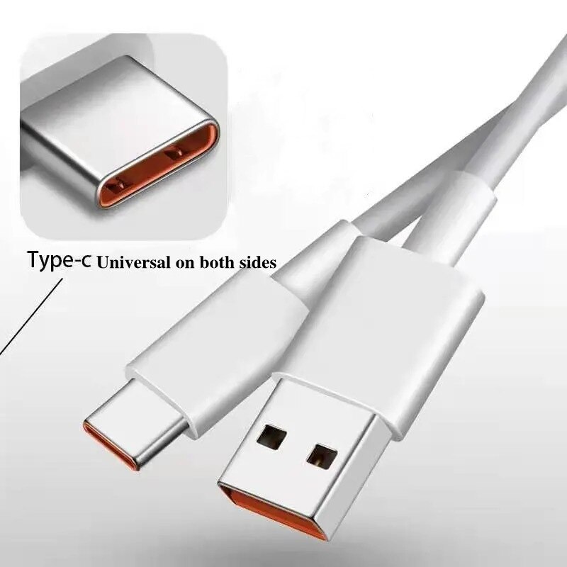 6A Usb Type-C Lader Is Geschikt Voor Xiaomi Redmi Huawei Samsung Ultra Snel Opladen Mate40 P40 Pro 66W Snelle Oplaadkabel