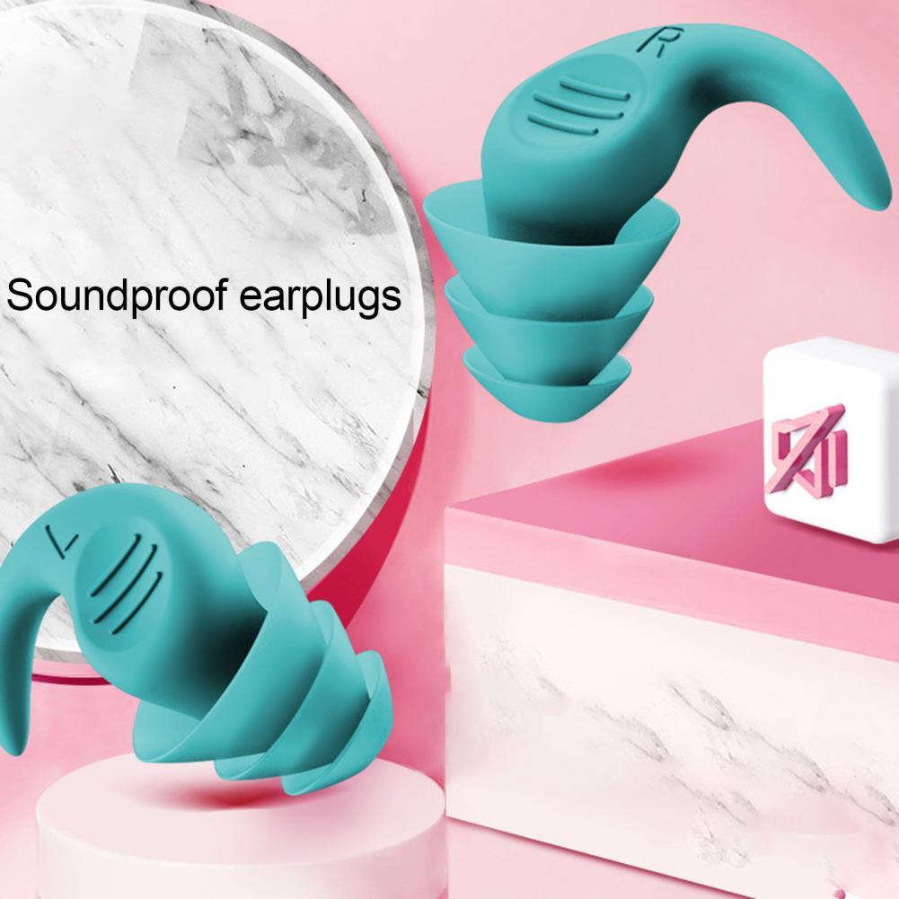 Bouchons d'oreille en Silicone souple, 1 paire