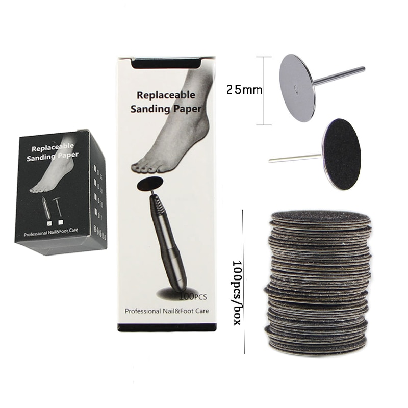 Pedicure Tool for Electric File Machine Feet Dead Skin Callus Peel Remove Sandpaper Disks Replacement Sandpaper