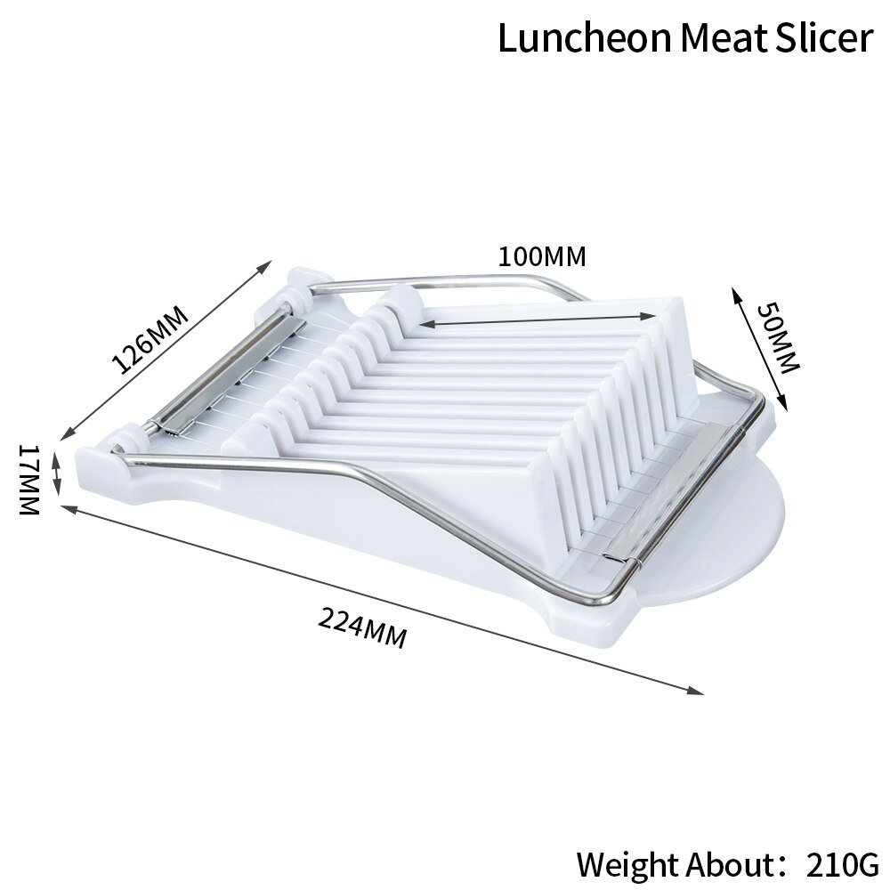 Nonslip ABS Stainless Steel Luncheon Meat Cutter Cheese Slicer Egg Spam Fruits Tofu Cutter Fast Cutting Kitchen Cooking Tools