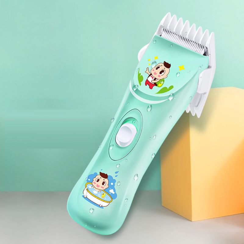 Electric Baby Hair Clippers Powerful Waterproof Trimmers Low Noise Cutter Grooming Kit Rechargeable Cordless Haircut Machine