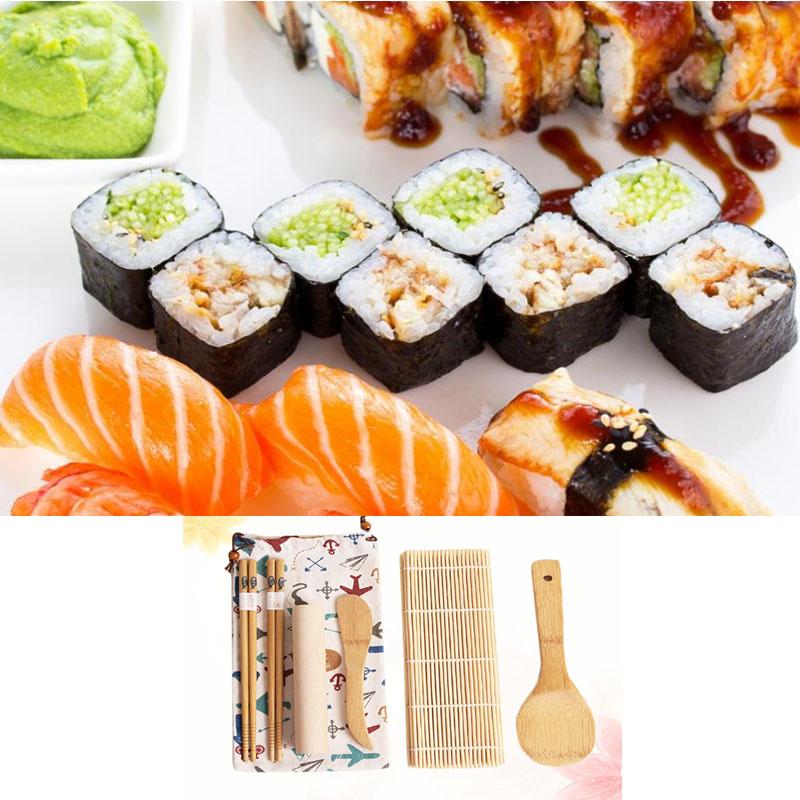 1 sæt sushi gør kit praktisk praktisk diy sushi værktøjer til hjemmefest picnic sushi gør kit