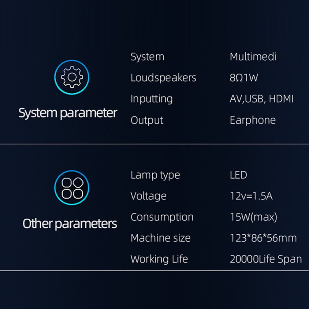 1080P 4K 7000LM LED Mini Projecteurs Full HD Cinéma Maison Théâtres Portable Pratique Projecteur