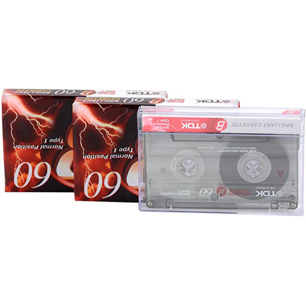 1 stk standard kassette tom båndafspiller tom 60 minutter magnetisk lydbåndoptagelse til optagelse af talemusik