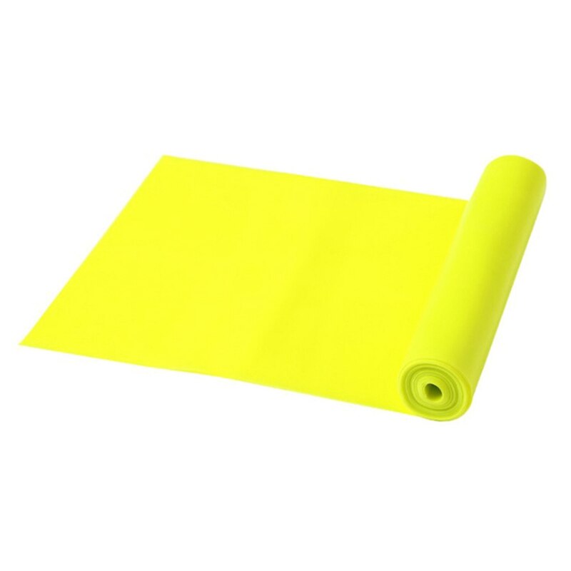 Yoga indoor spanband fitness oefening pilates stretchen lint riem trek elastische band benodigdheden: Geel