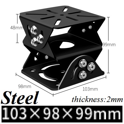 Cardan Joint, Steel and Stainless Steel, PT Joint, Aluminum Alloy Universal Joint CCTV Camera Mounting Bracket 360 Degree Adjust: Ivory