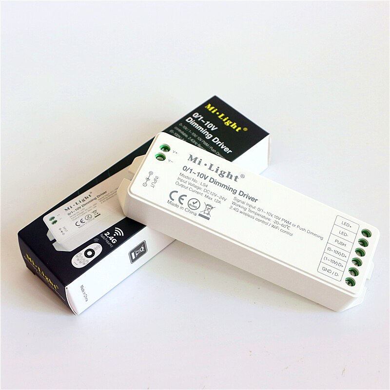 DC12V ~ 24 V 12A Mi Licht LS4 Controller 0/1-10 V Dimmen Driver 0/1 ~ 10 V, 10 V PWM, Panel en Drukknop Dimmen LED Strip Dimmer