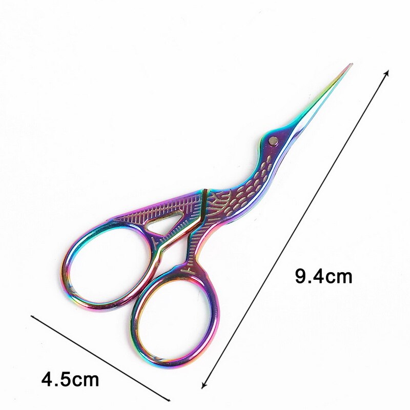 Stainless steel Sewing Scissors antique style fabric cutting machine Portable crane Home Garment factory Sewing Scissors Whole: 9.4cm Mix Color