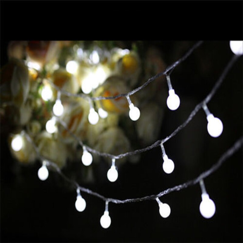 3M 4M 5M Fairy Tale Garland LED Ball String Lights Are Not Waterproof Christmas Tree Wedding Home Interior Decor Battery Powered: Cool White / 3M 20LED