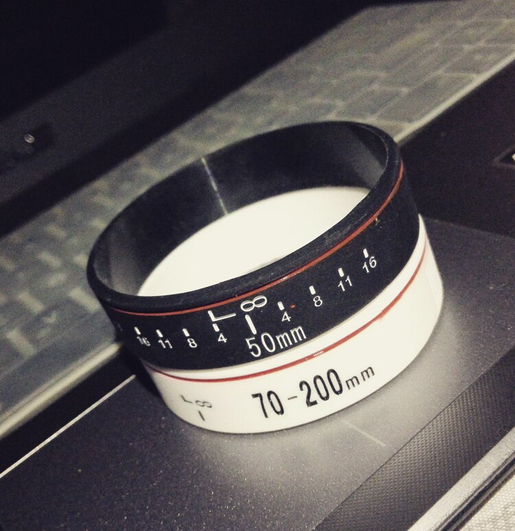 Camera Lens Bracelets Photographer Silicone Bracelet Wristbands Lens Zoom Creep for canon nikon DSLR Camera 9 types