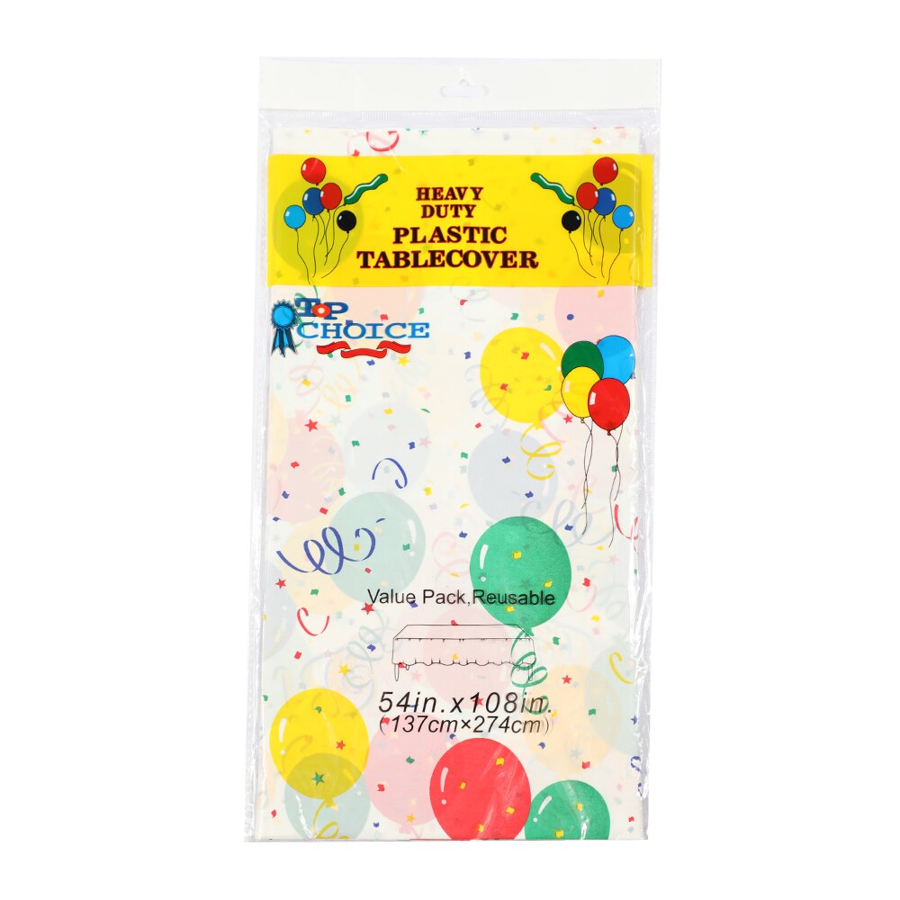 D&Z Disposable Tablecloth 10pcs Festival Balloon Party Supplies Wedding Kid Birthday Picnic Waterproof Plastic Cloth
