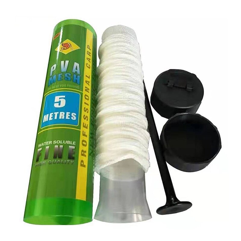 Filet avec mailles étroites,réseau soluble en PVA, recharge pour stocker et protéger les appâts de pêche, directe, 5 m,