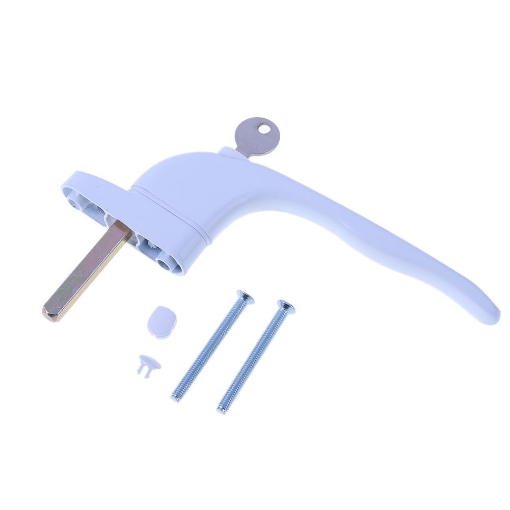 UPVC Universal Window Handle Key Locking For Double Glazing White for Double Glazing White Door Turning