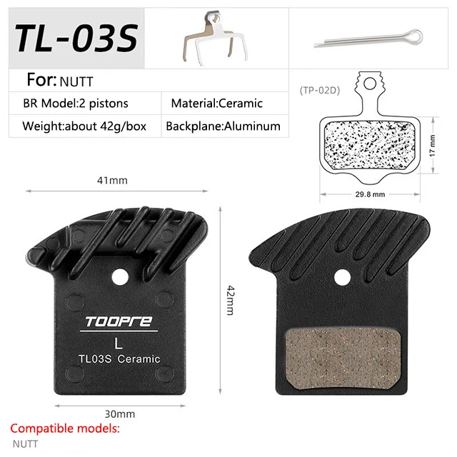 Mtb Keramische Ijskoeling Tech Remblokken Voor M9000 M9020 M985 M8100 M785 M8000 G03a G 04S J04c J03a J05 L04c K05 S G055 Nutt: Rood
