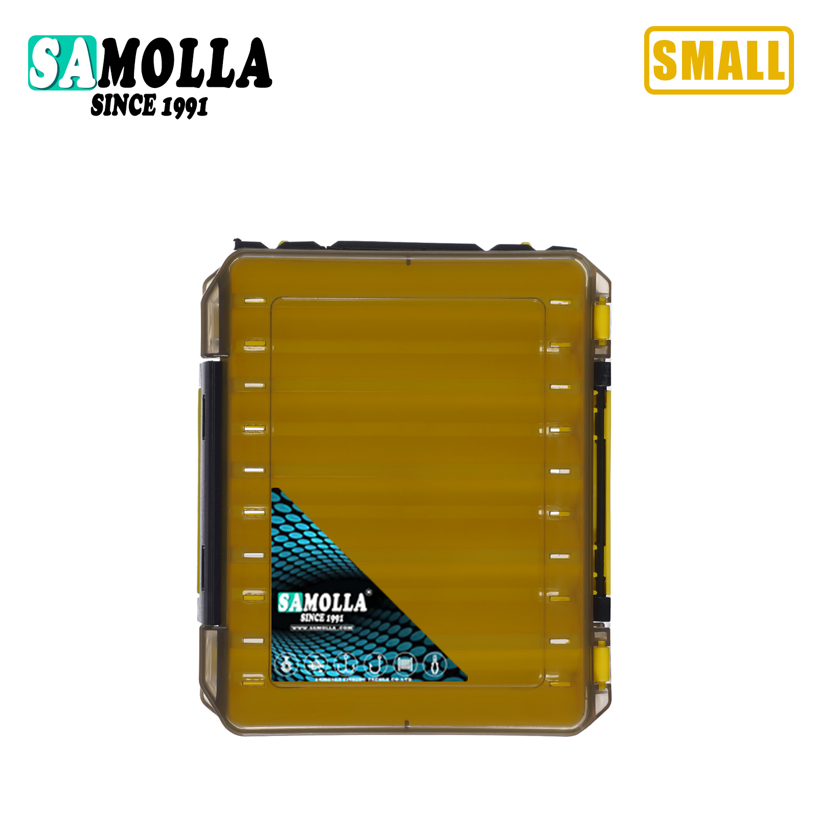 dubbelzijdige kunstaasdoos viscompartimenten plastic accessoires opslag visgerei container case verstelbare organizer: Bordeaux