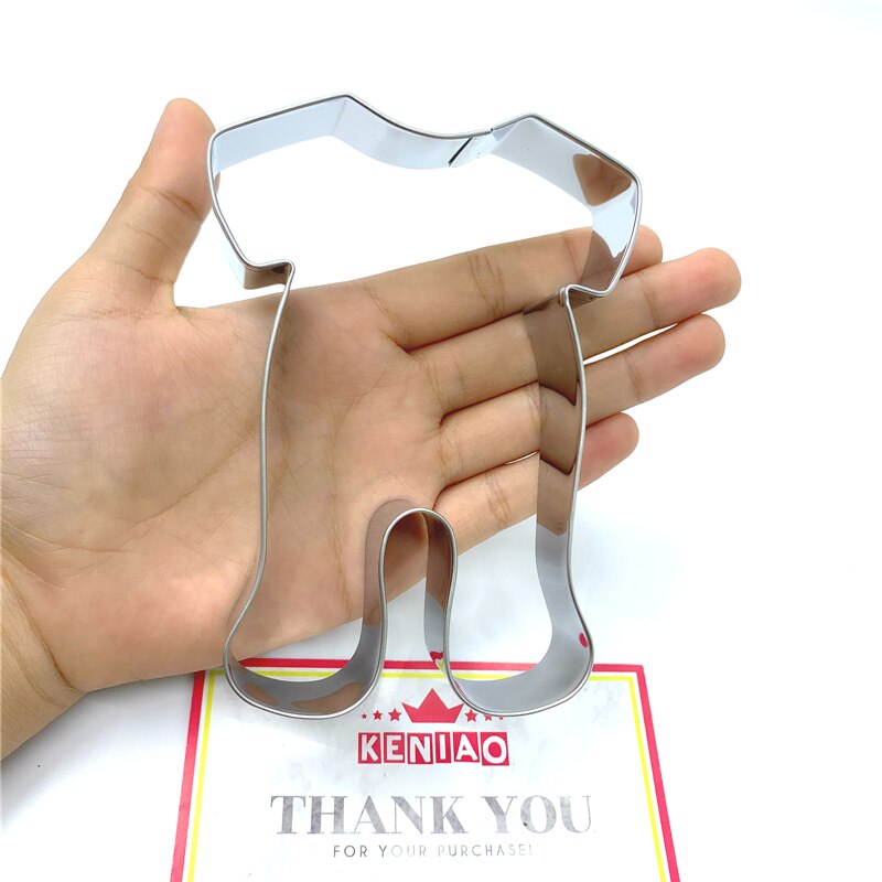 KENIAO Baby Pajama Cookie Cutter for Kids - 8.8 x 12 CM - Baby Shower Biscuit Fondant Bread Sandwich Mold - Stainless Steel