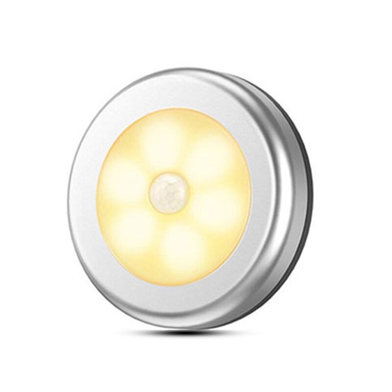 6 LED Motion Sensor Lights PIR Wireless Night Light Battery Hallway Cabinet Stair Lamp 3M Sticker Smart Home Control: 04