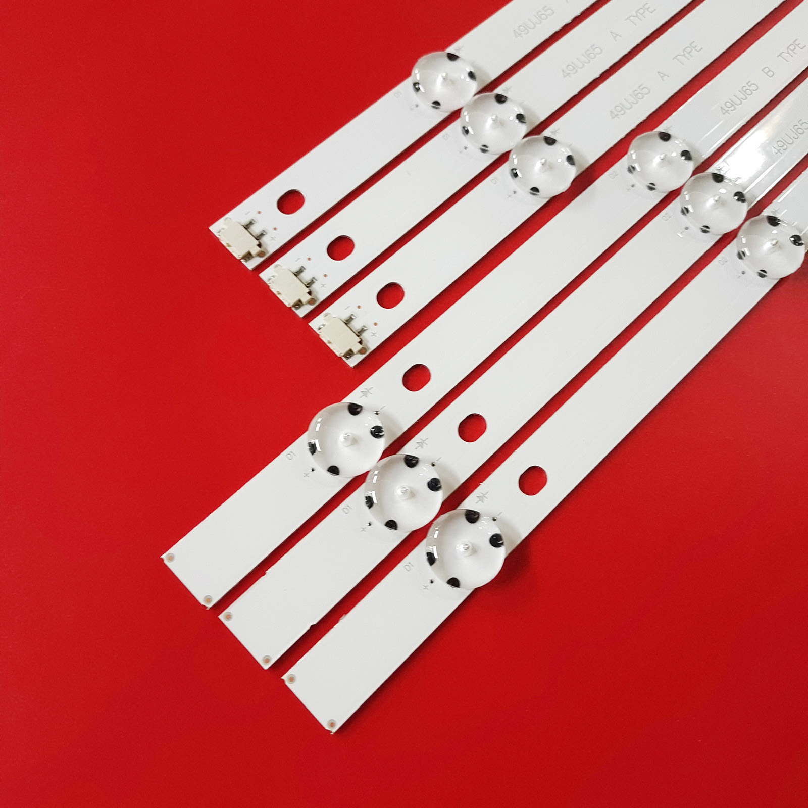 Tira de LED para iluminación trasera para 49UJ65_A B_27LED 49UJ630 49LJ614V 49UJ634V 49UJ701V 49UJ670 49UJ651V 49UJ670 17Y 49LJ61 49LH61