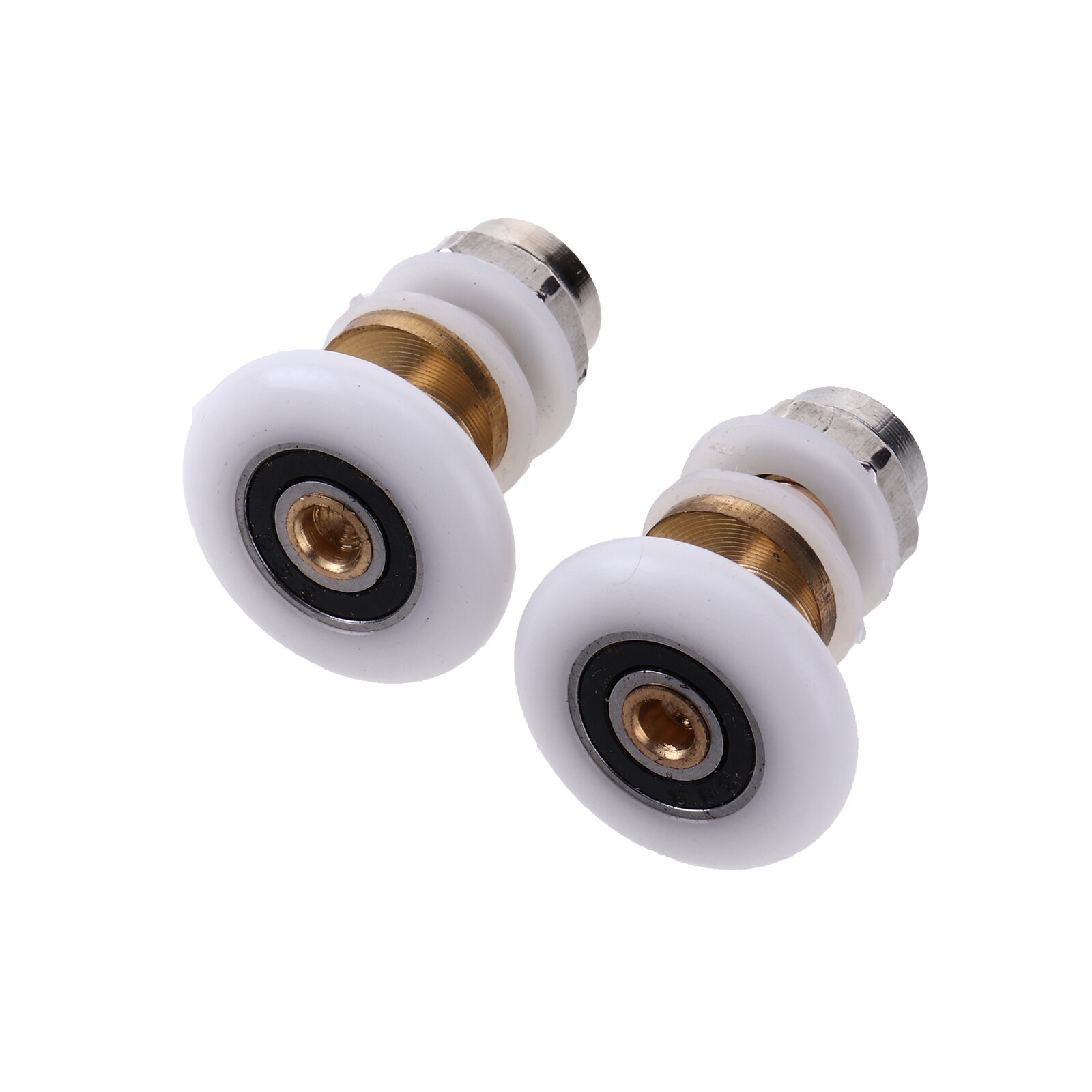 2 Glass Door Rollers Bathroom Shower Door Runners Pulleys Wardrobe Cabinet Wheels Durable Silent Sliding Casters Home Accessory