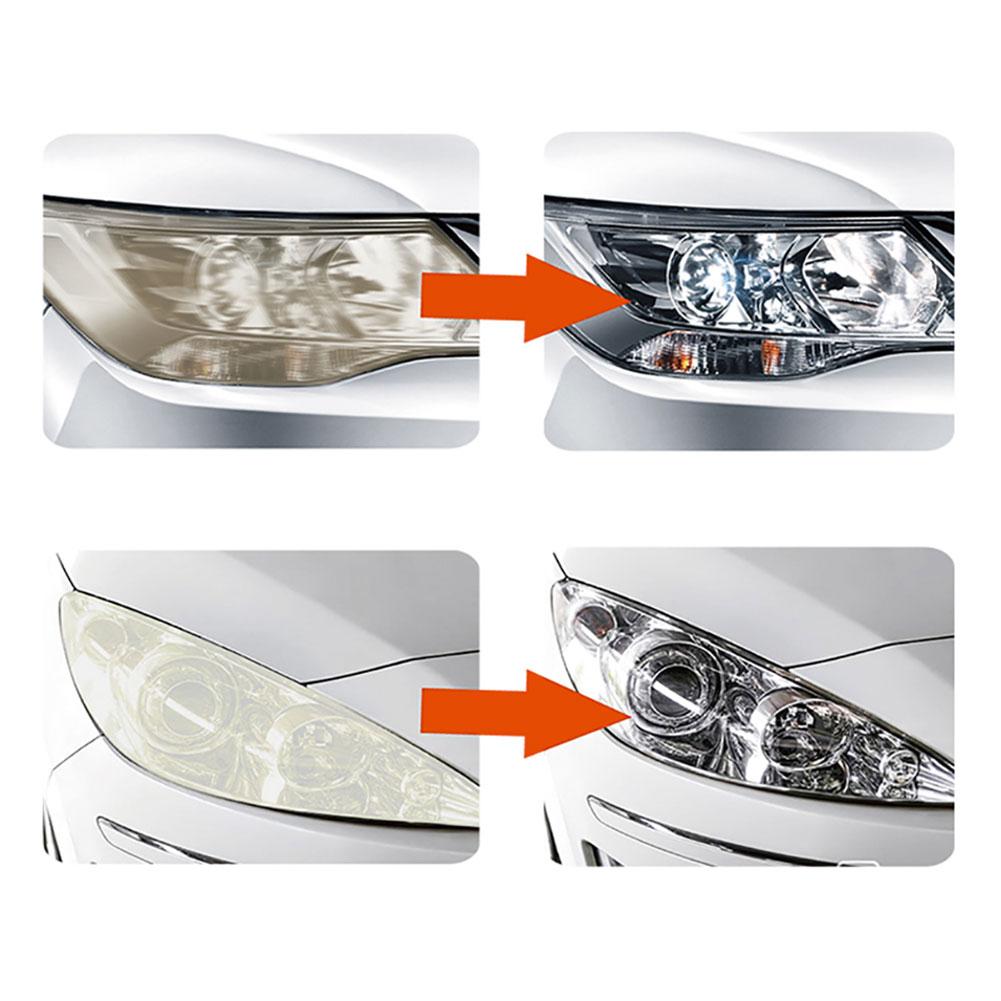 Kit de reparo do farol diy kit de reparação de cuidados com o carro farol lente pano com máquina limpeza polonês ferramenta restauração diy