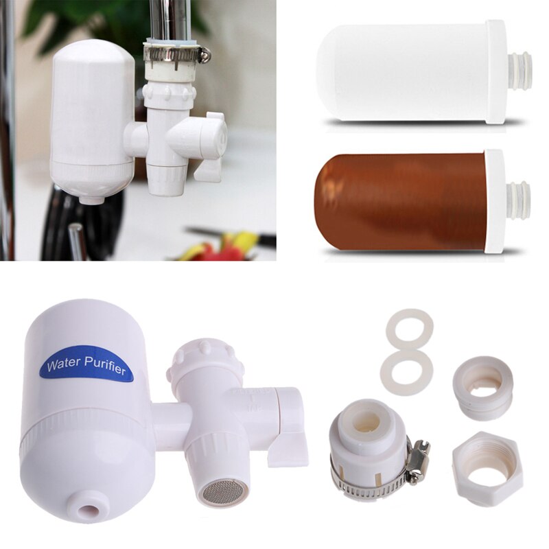 Home Kitchen Cleanable Ceramic Cartridge Faucet Tap Water Clean Filter Purifier 10166