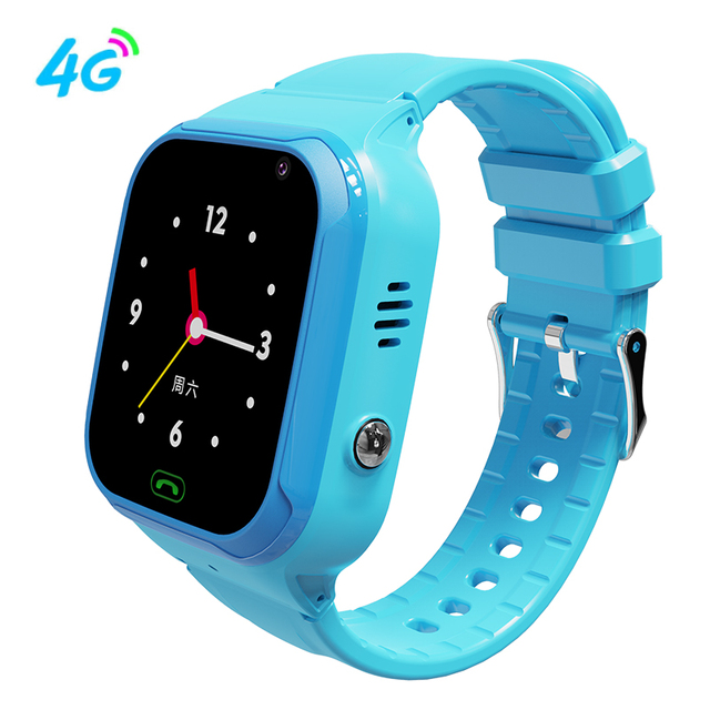 Per Xiaomi 4G Smart Kids Watch SOS Localizzazione GPS Fotocamera Sim Card Videochiamata Orologio telefonico Localizzatore GPS Smartwatch bambino impermeabile: green